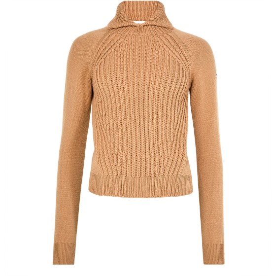 T-neck jumper - Beige