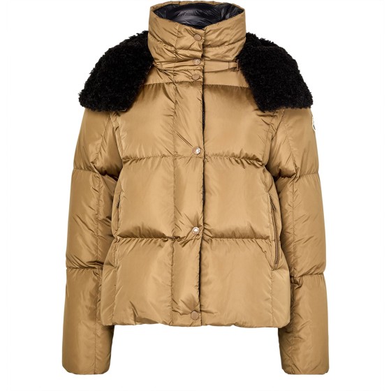 Castelnou hooded down jacket - Beige