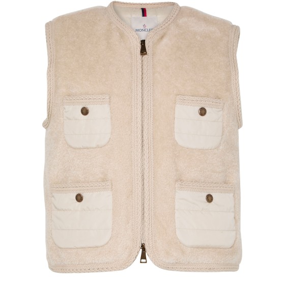 Mimosas sleeveless jacket - Beige