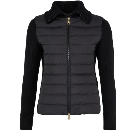 Bi-material jacket - Black