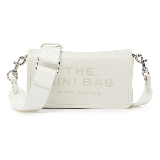 The Leather Mini Crossbody Bag - white