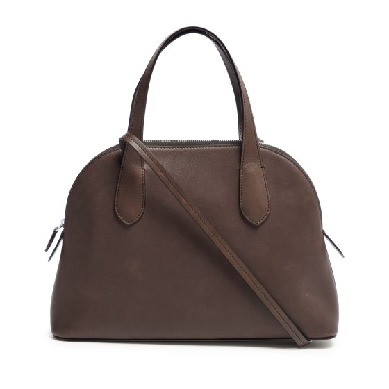 Ingrid medium leather bag - brown