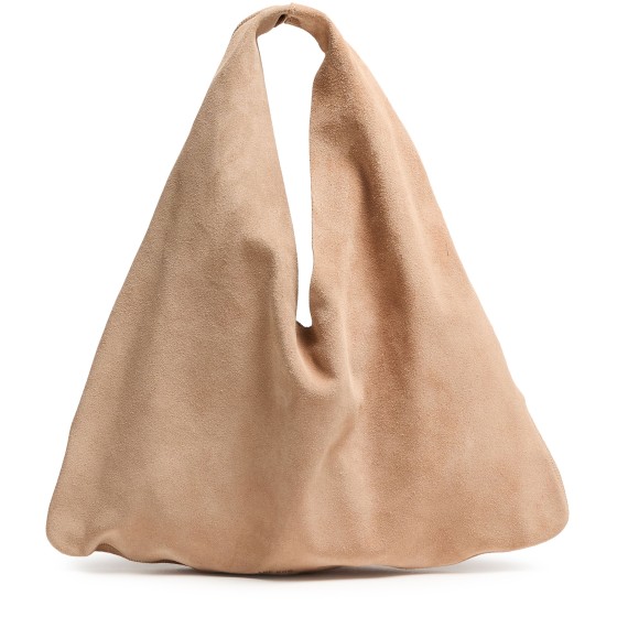 Small Bindle bag in suede - Beige