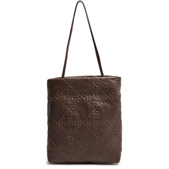 Lilou woven leather bag - brown