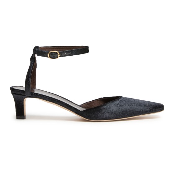 Carla ankle strap 45 pumps - Black