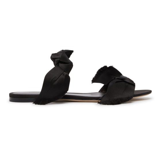 Vika Knot Sandals - Black
