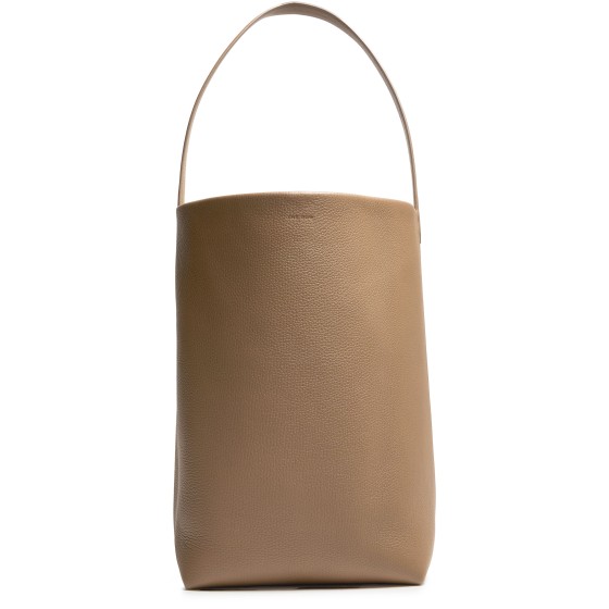 Large N/S Park Leather Tote Bag - grey