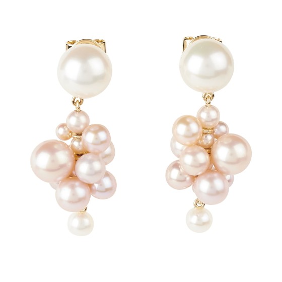 Botticelli Rose Earrings - Gold