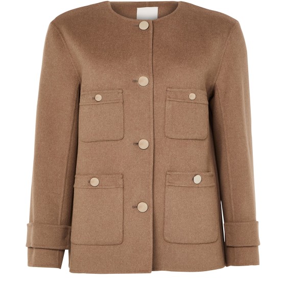 Jacket with four pockets - Beige