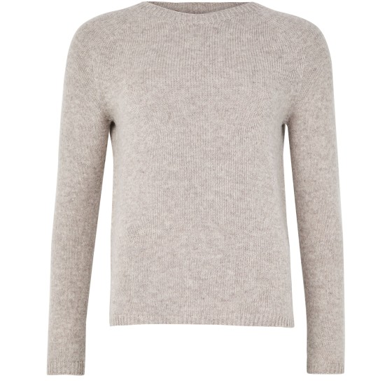 Round neck sweater - Beige
