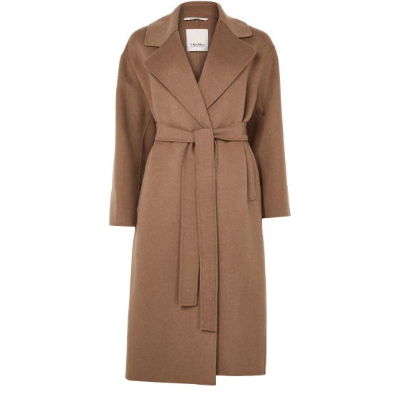 Longline belted coat - Beige