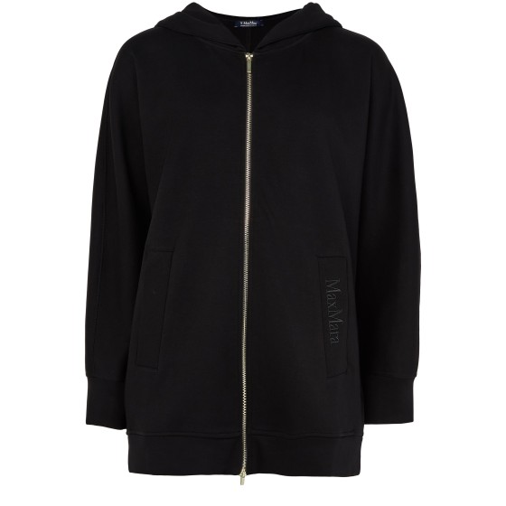 Verbano zipped hoodie - Black