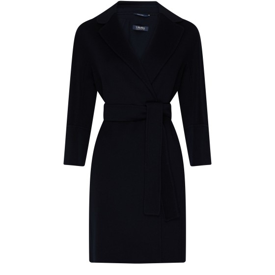 Arona Belted Coat - Blue