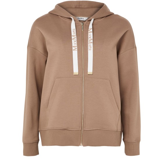Zippered hoodie - Beige