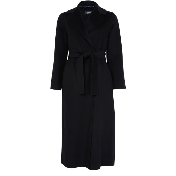 Paola belted coat - Black