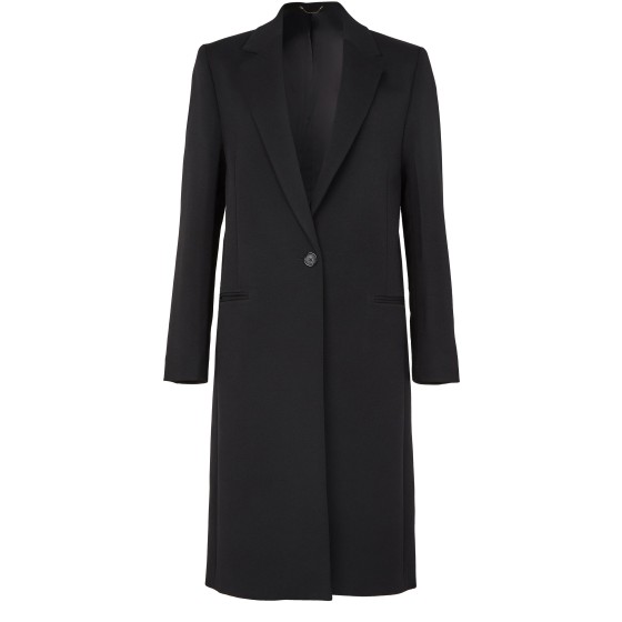 Classic tailored wool coat - Black