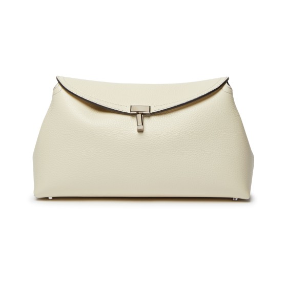 T-lock clutch bag - white