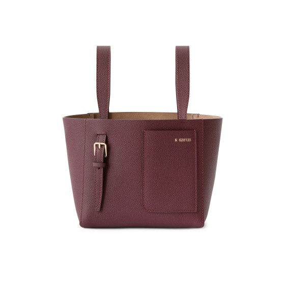 Mini bucket bag - Burgundy
