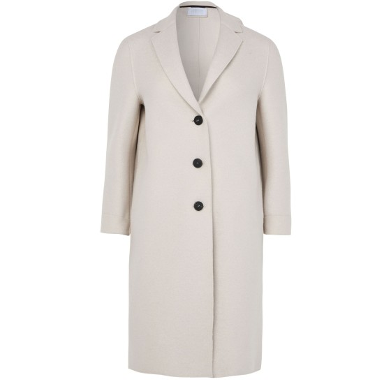 Felt wool coat - Off-white