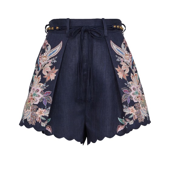 Rhiannon Tuck shorts - navy blue