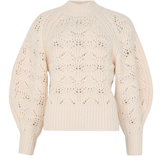 Hypnotic Cable Knit Sweater - Off-white