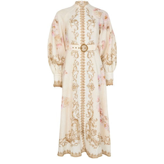 Hypnotic buttoned midi dress - Off-white