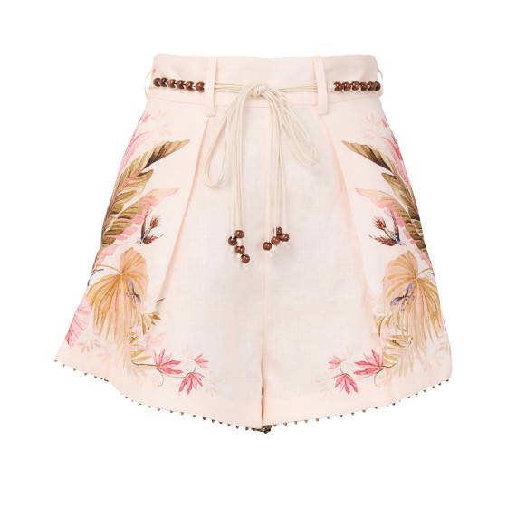 Ascension Tuck Shorts - Beige