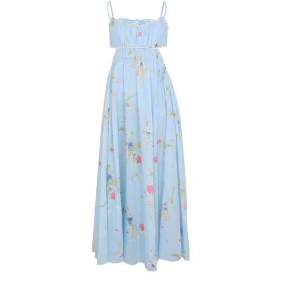 Lucky Picnic maxi dress - Blue