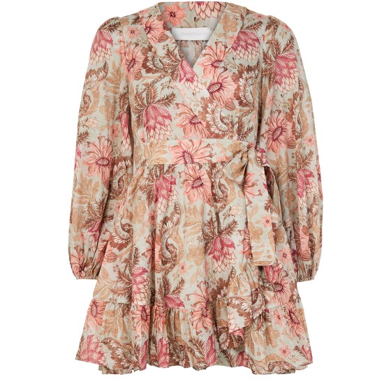 Daylight ruffled mini dress - Green