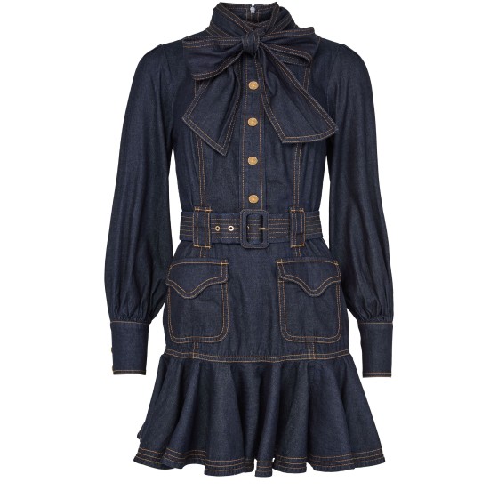 Denim flip dress - Blue