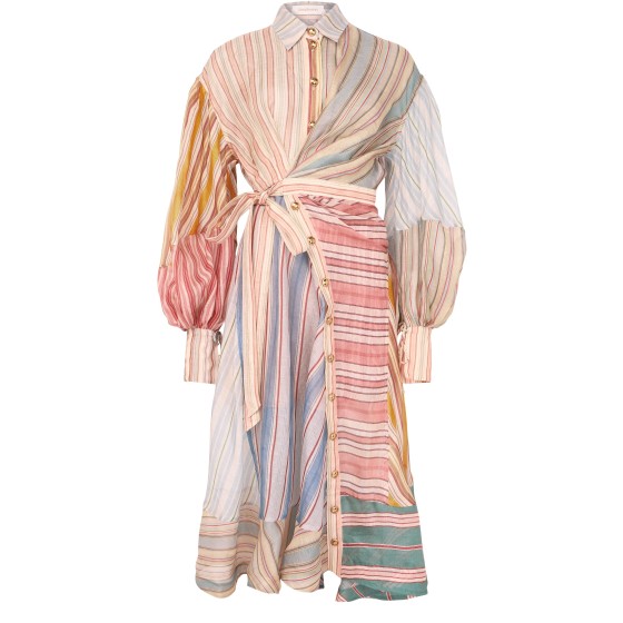 Rebellion striped midi dress - Colorful